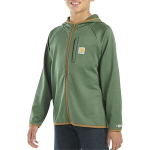 Carhartt Boys Youth Green Full Zip Hoodie Jacket M